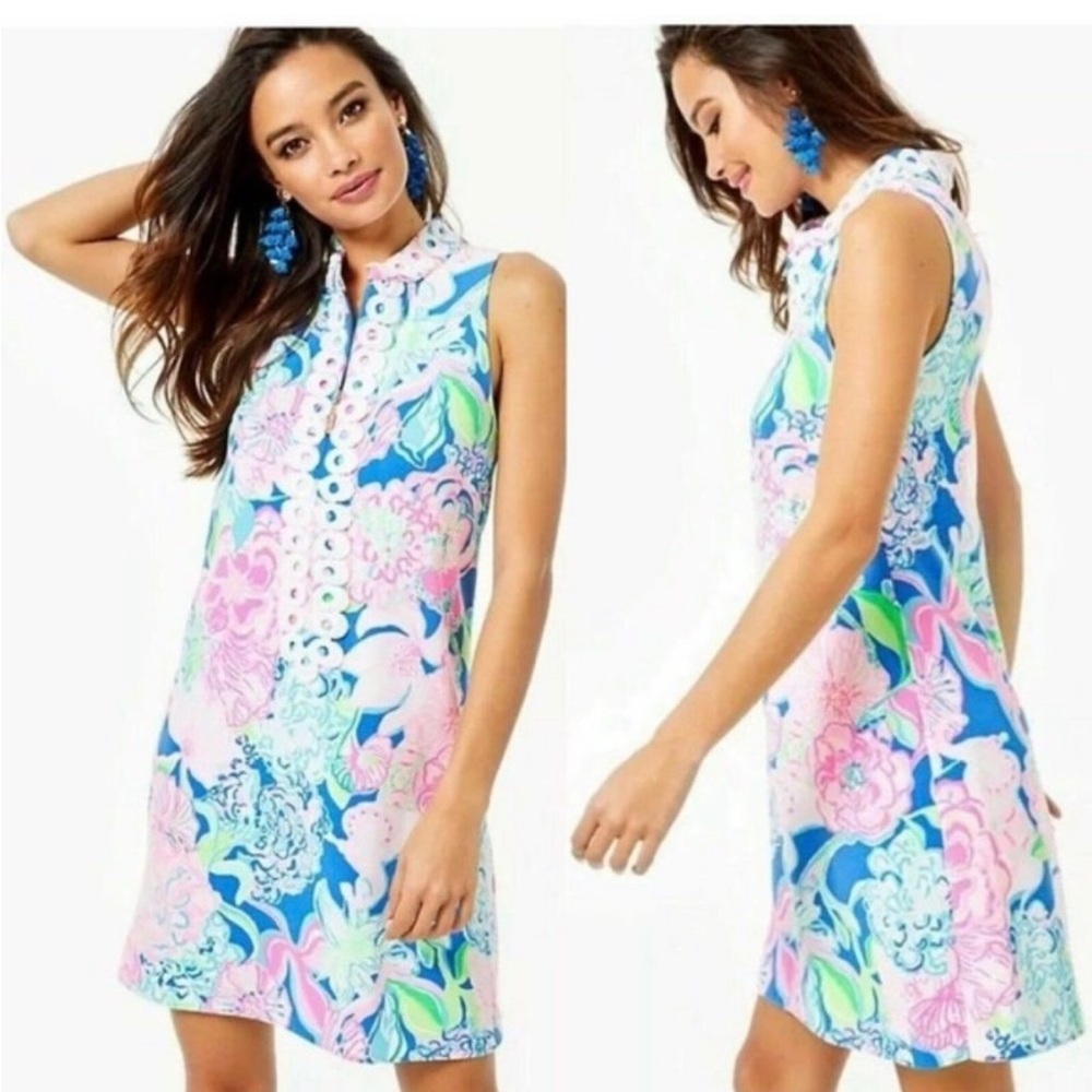 Lilly Pulitzer Jane Shift ""Peony for Your Thoughts" Women's Dress size Small